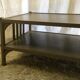 Painted solid wooden coffee table, bistro style