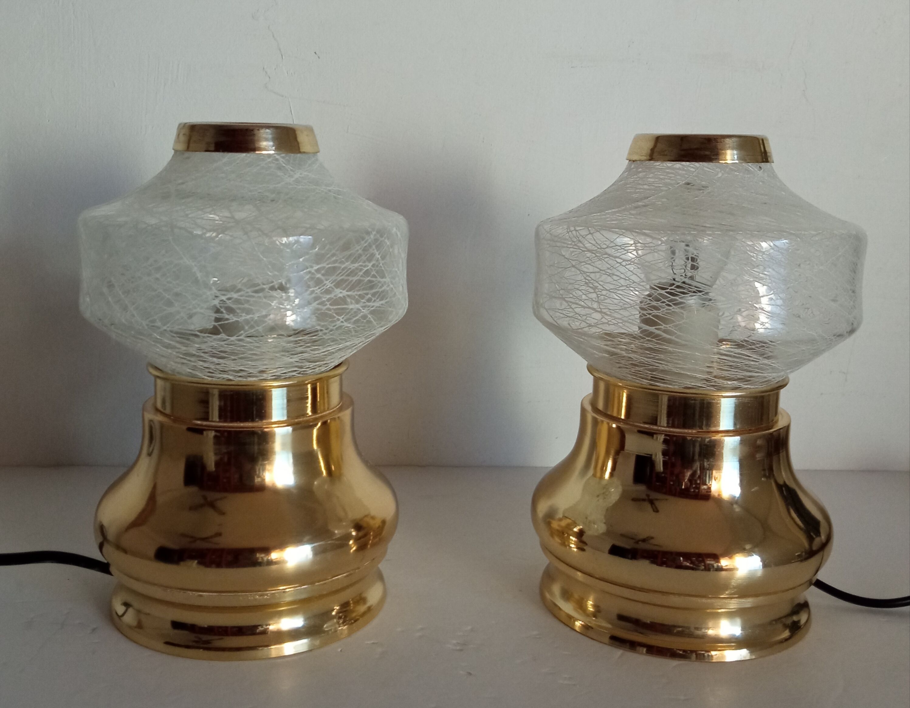 Paire de lampes de chevet vintage