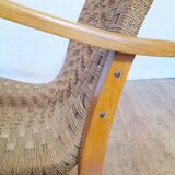 Armchair in rope and wood by Ercih Dieckmann 1930