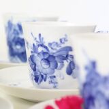 Pair of Blue Flowers Royal Copenhagen cups