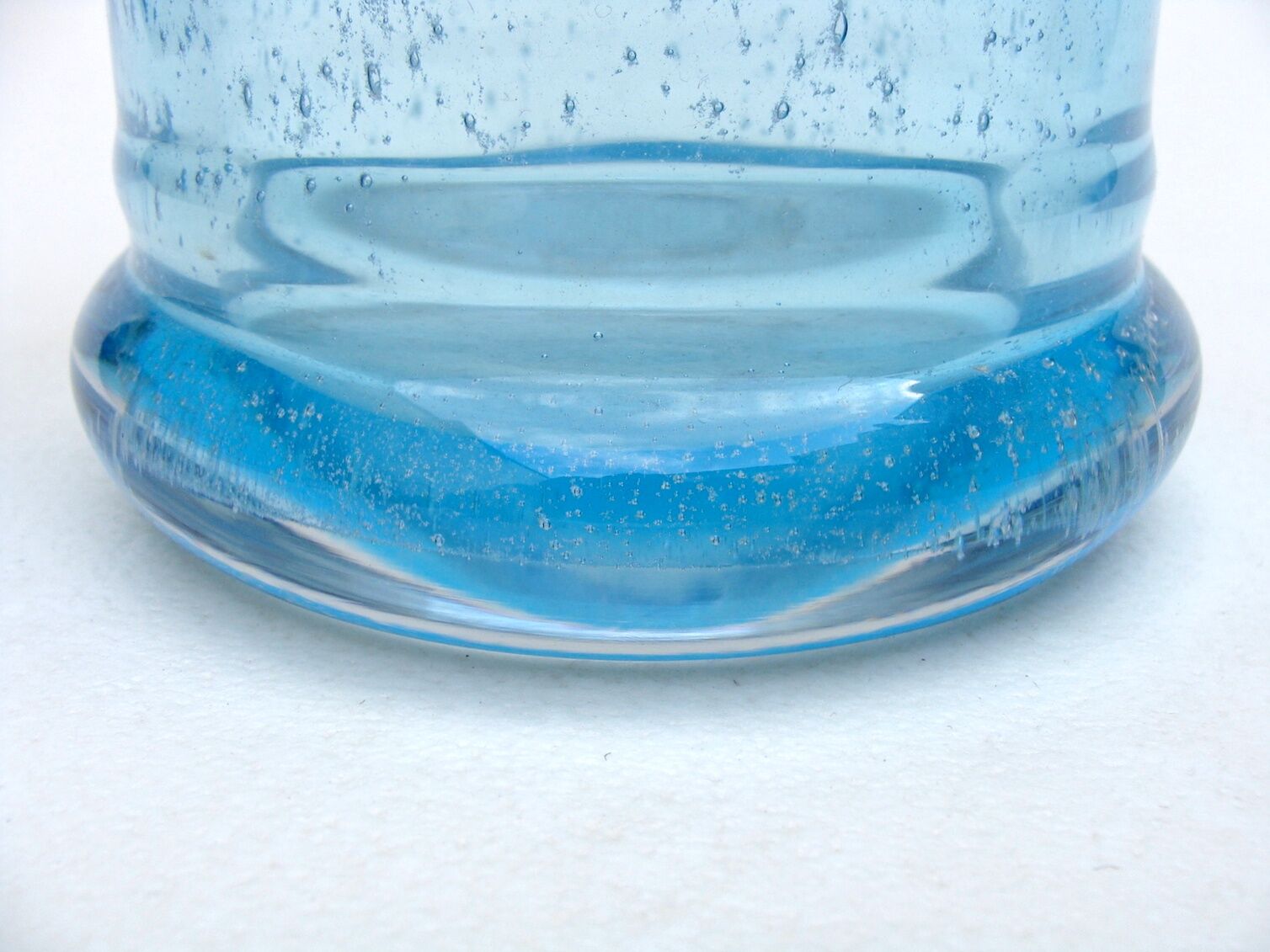 Vintage pitcher in bubbled glass