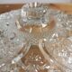 Chiseled glass candy box
