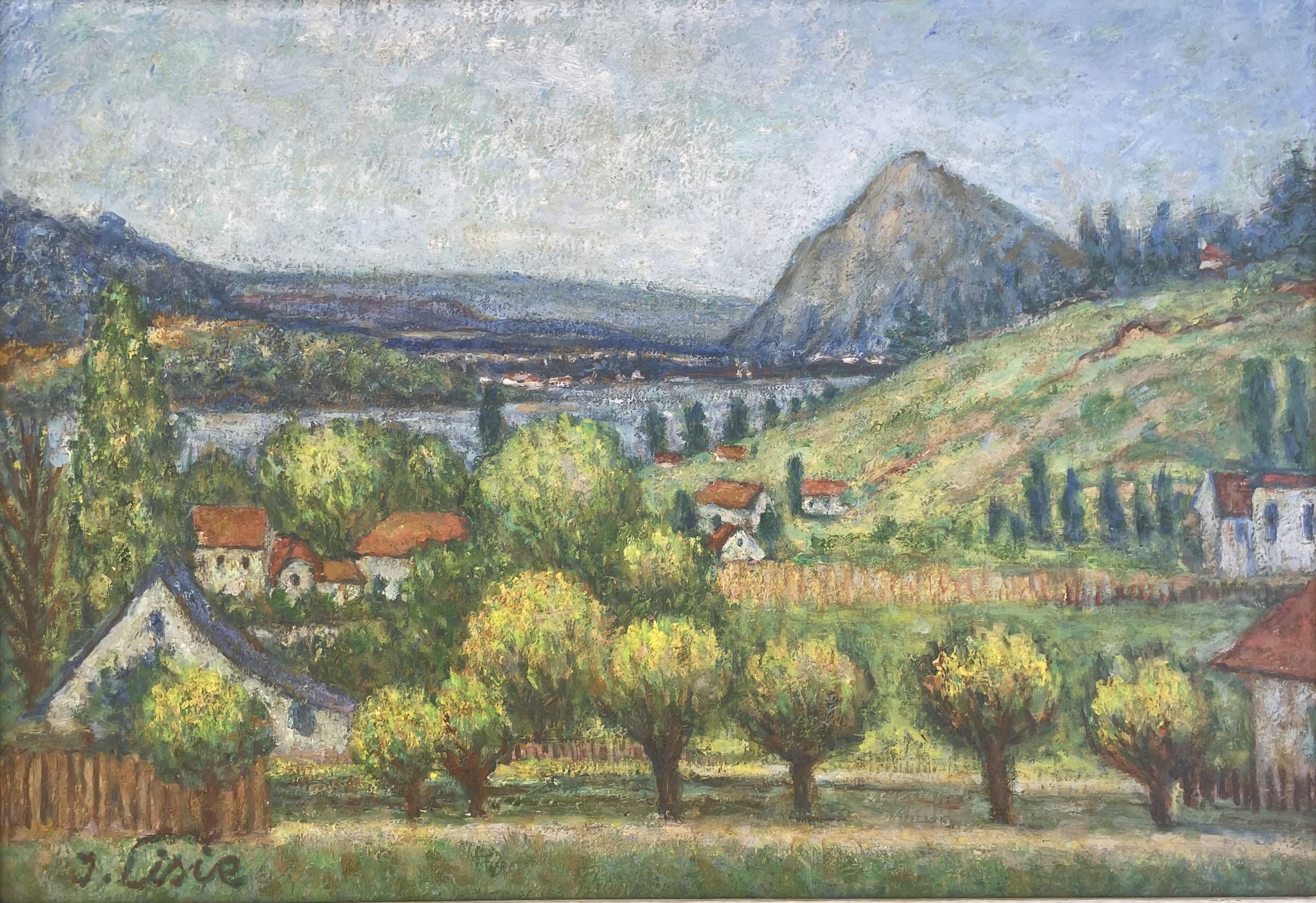 Tableau peinture paysage Isaac Liste XXe