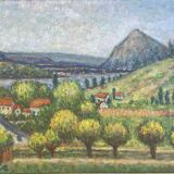 Tableau peinture paysage Isaac Liste XXe