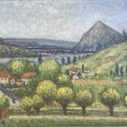 Tableau peinture paysage Isaac Liste XXe