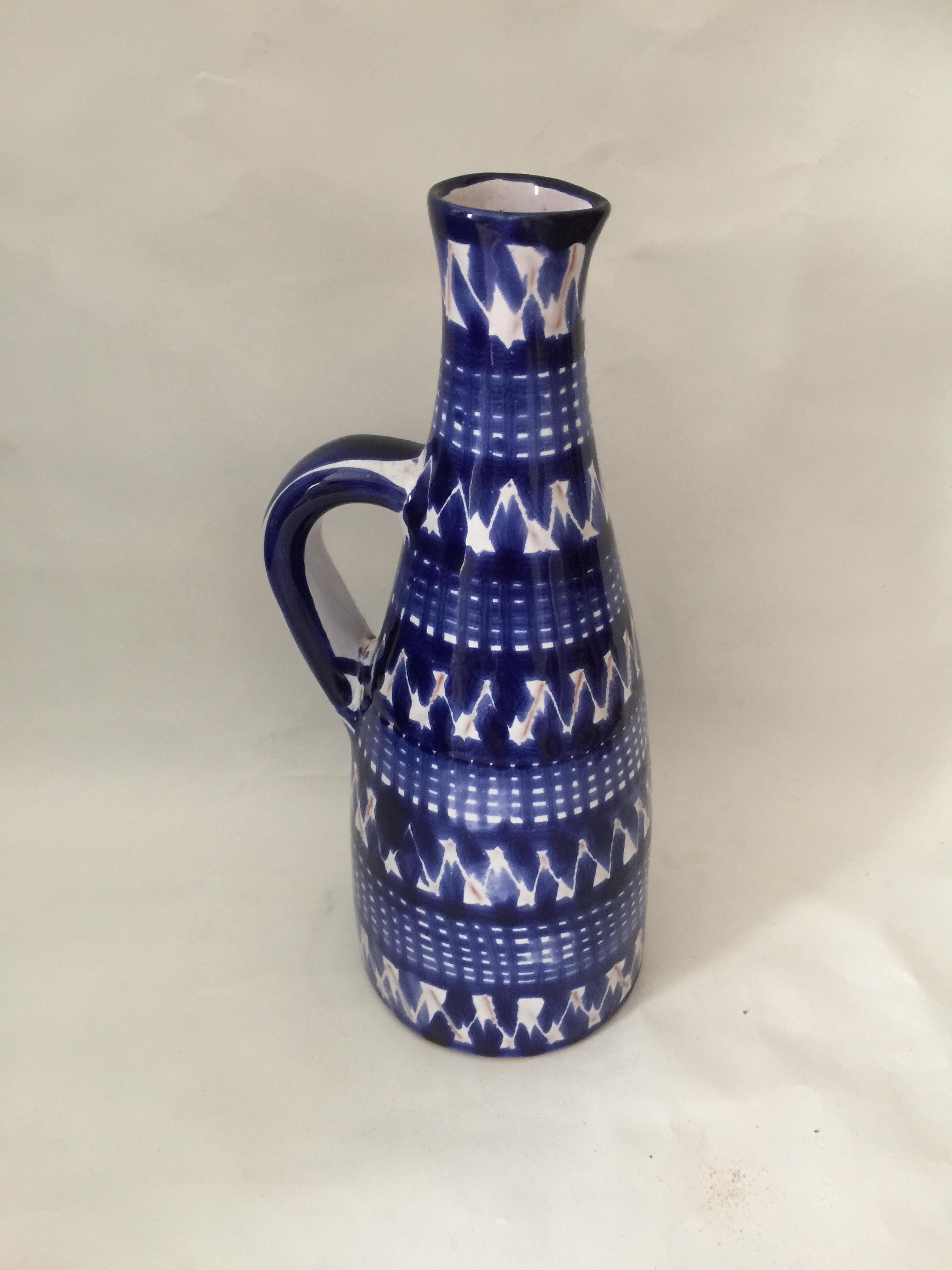 Vase Robert Picault bleu Selency