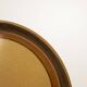Set of six glazed stoneware dessert plates.
