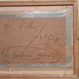 Large oil painting on canvas - Alberto Alberti (1894-1974) 1959 - female figure