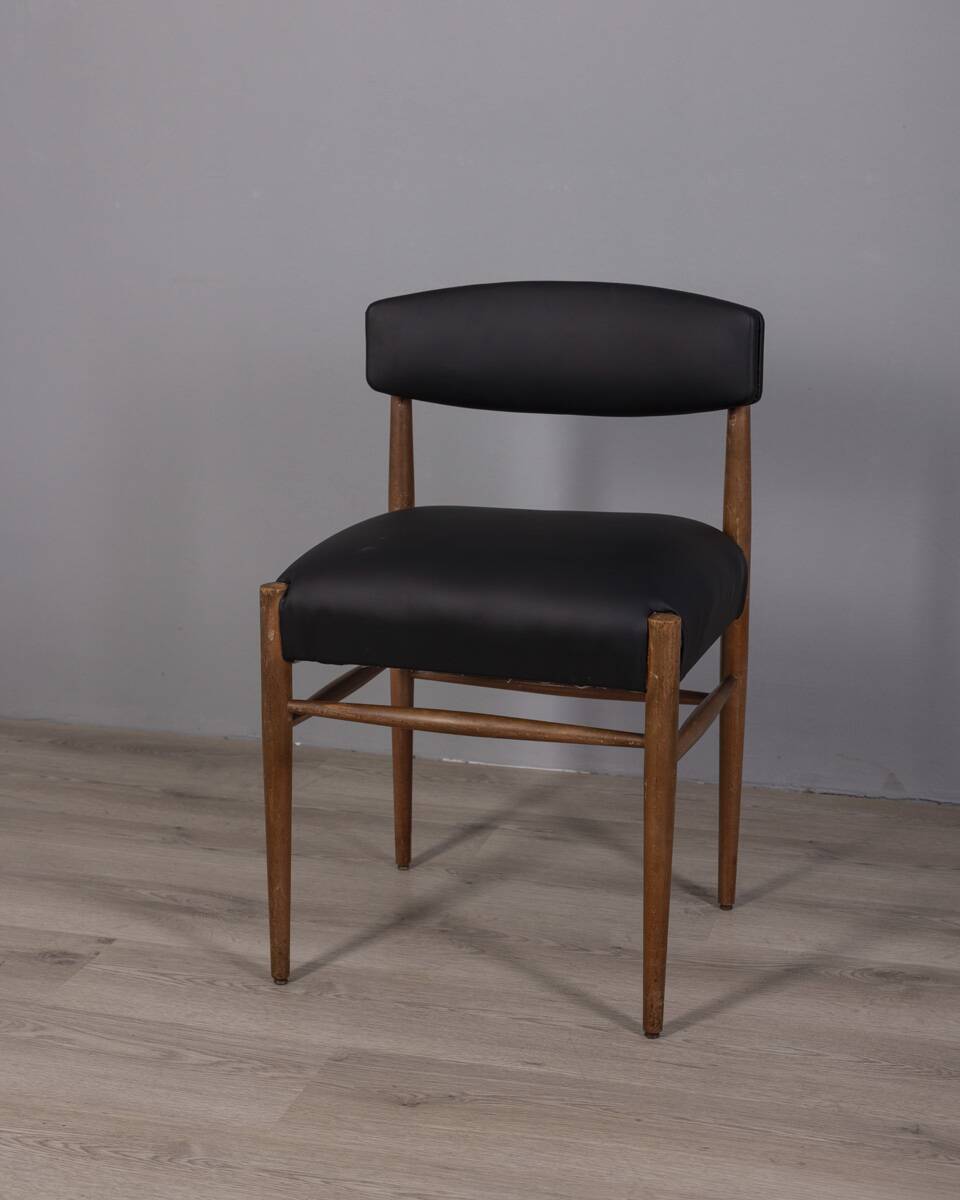 SET OF 4 VINTAGE 1960S TEAK WOOD CHAIRS WITH ITALIAN DESIGN