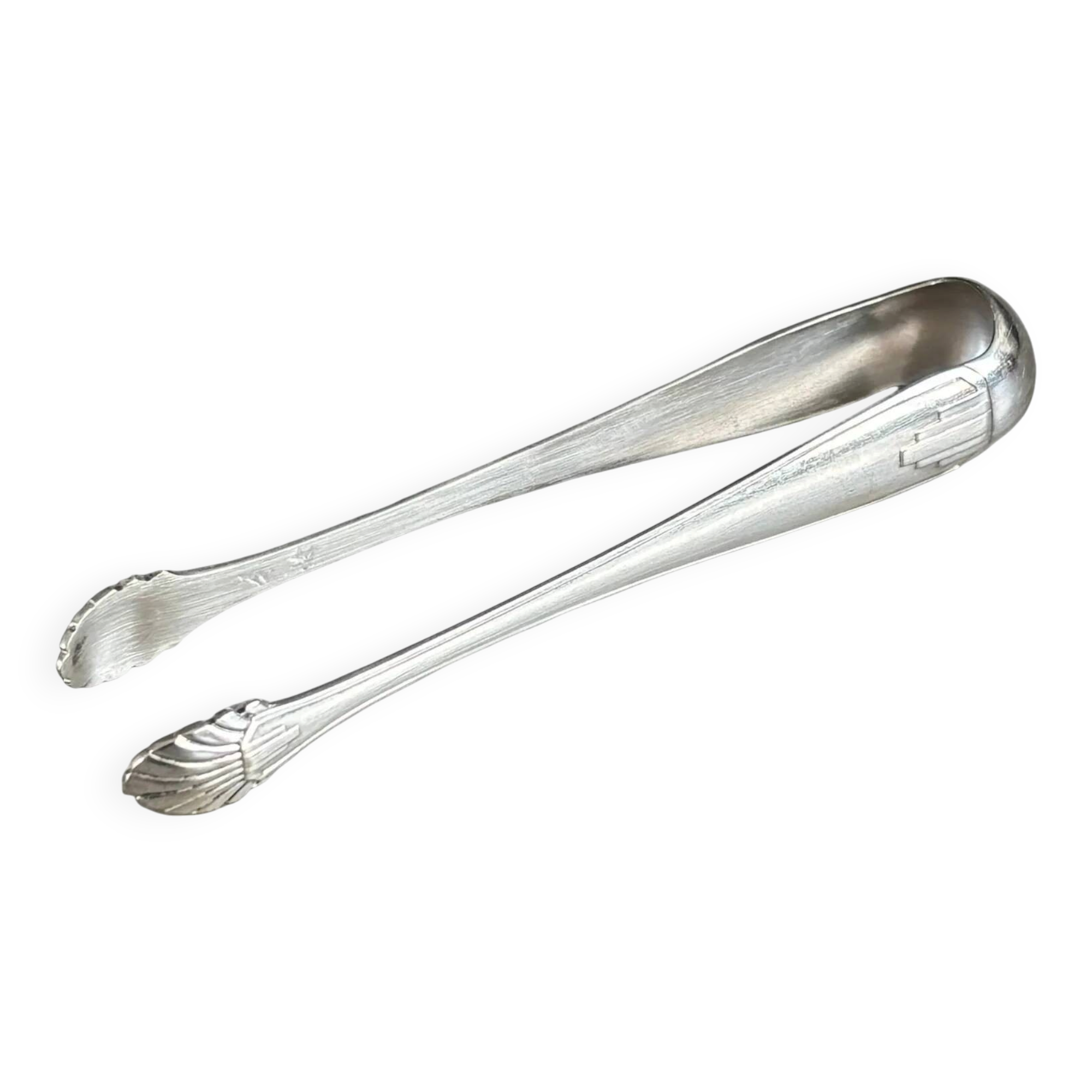 Silver-plated sugar tongs - 12.5 cm