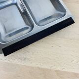 Plateau apéritif inox teck scandinave danois