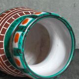 Vintage ceramic vase A. Fazio Vallauris 50s