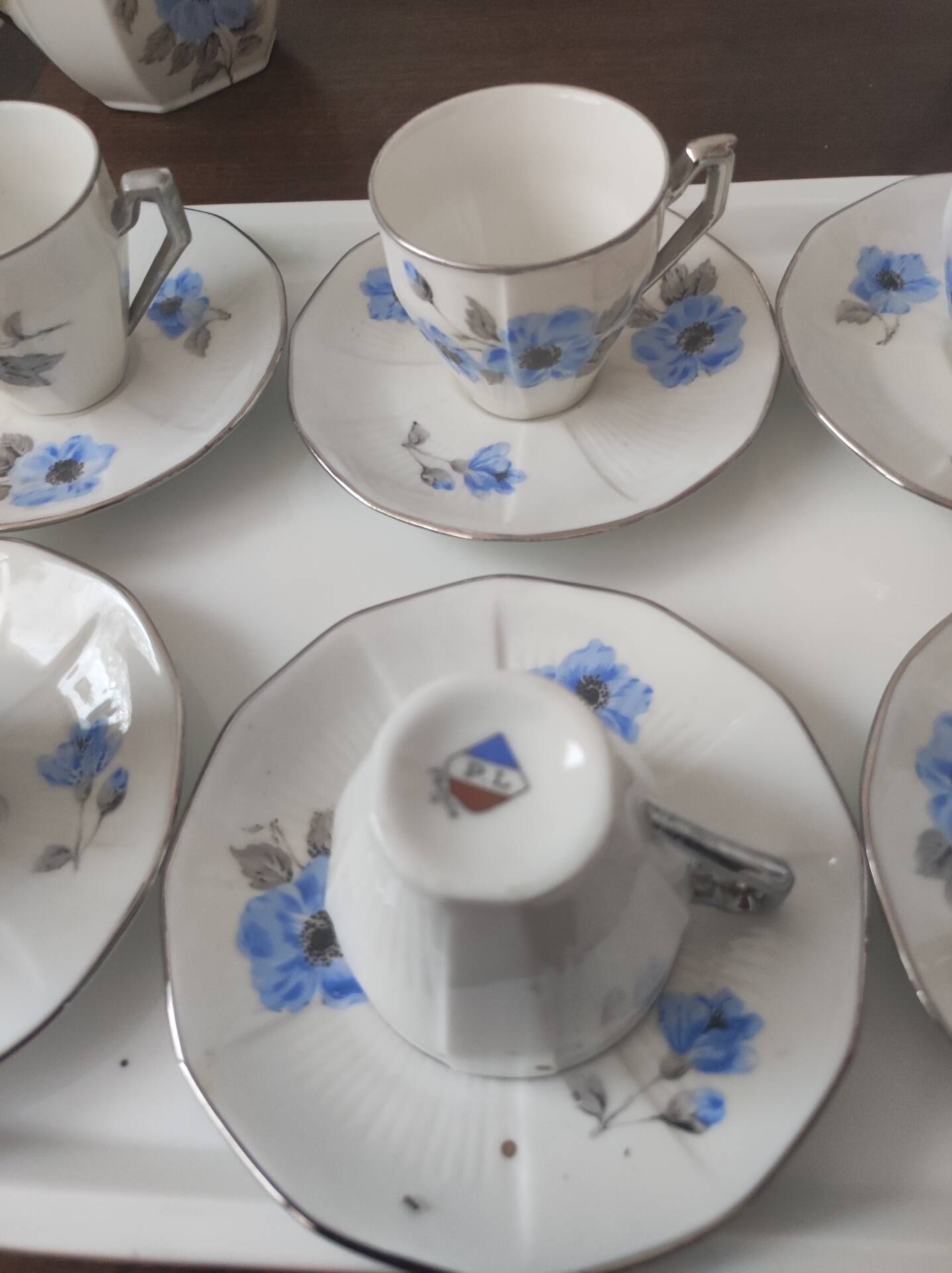 Limoges porcelain coffee service (Limousin porcelain P.L)