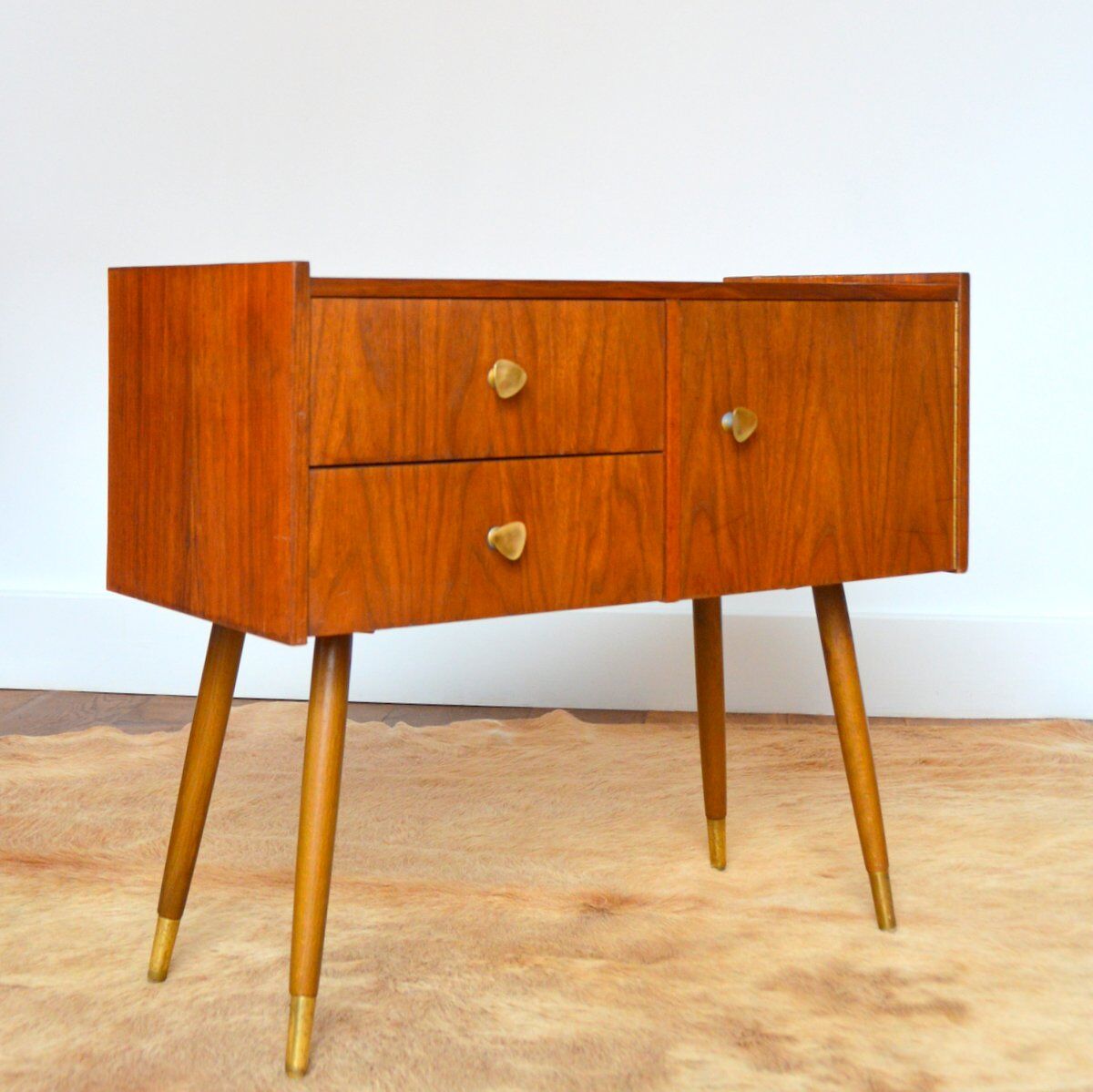 Console, bedside feet compass vintage 1950s