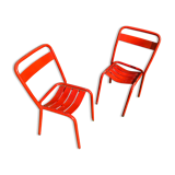 Pair of Tolix T1 chairs