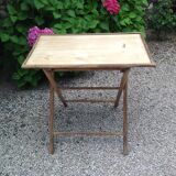 Wooden folding table