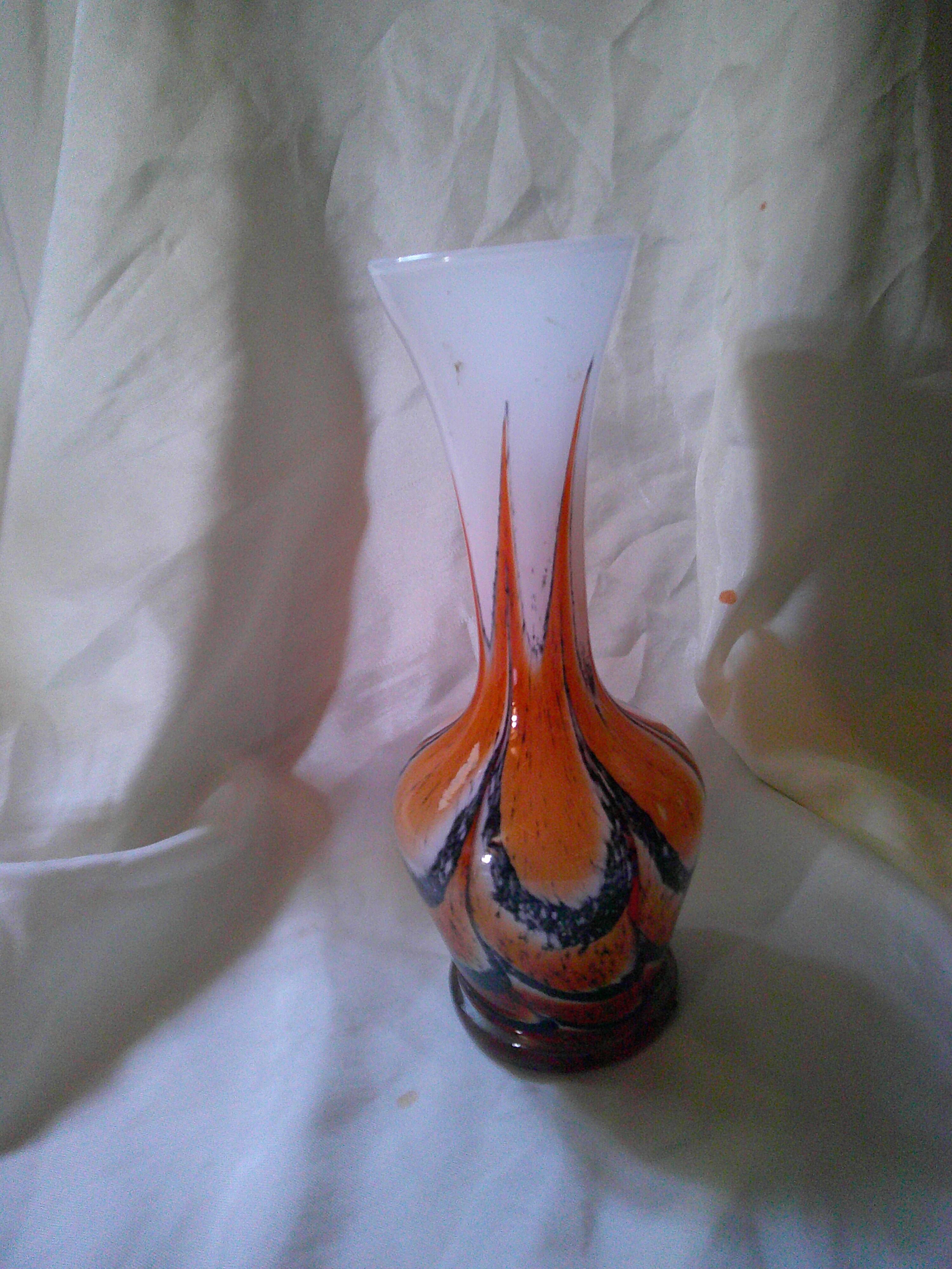 Antique vintage Murano glass vase by Carlo Moretti