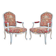 Pair of Louis XV style cabriolet armchairs