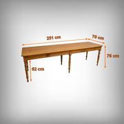 Table de ferme en merisier – fin XIXe
