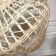Lampadaire en osier cage