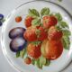 6 Fruit decorated plates Pillivyt France