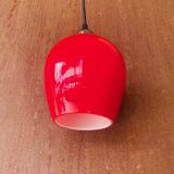 Vintage red opaline pendant light