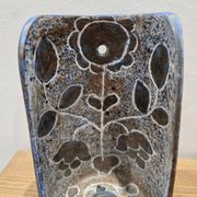 Glazed ceramic candlestick by Bernard Buffat