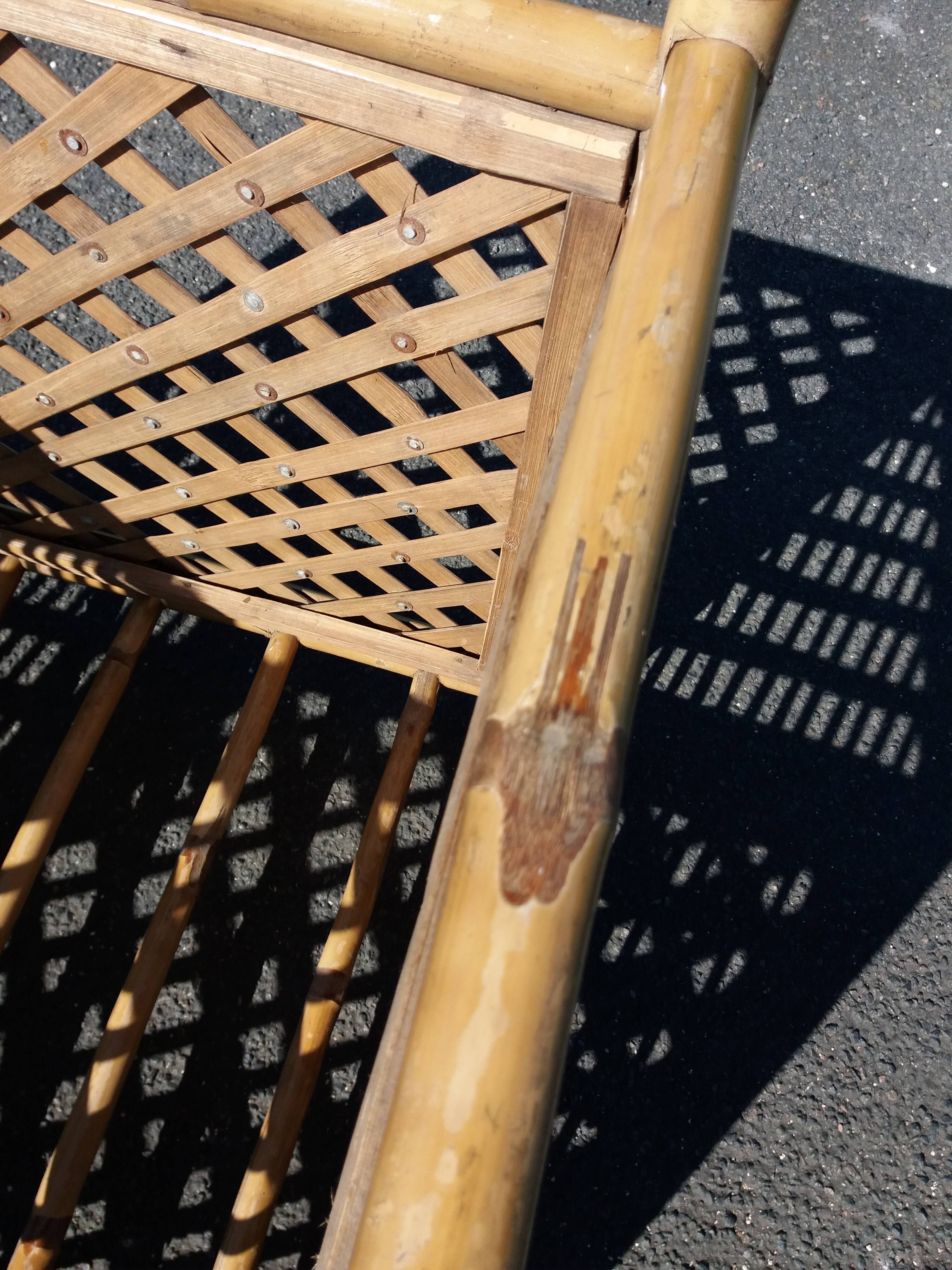 Square pot cover in bamboo