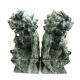 Pair of Foo Dog Bookends in Jade