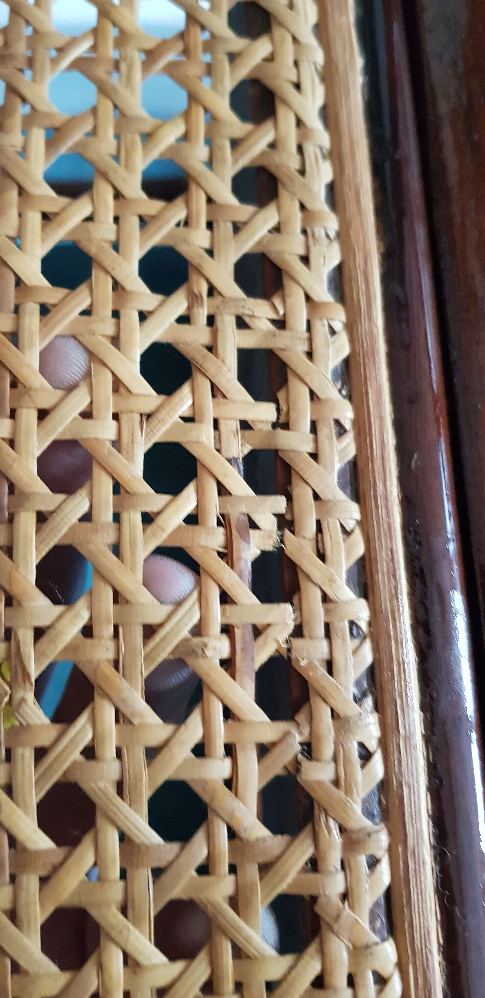 Suite of 6 chairs sleigh Baumann vintage redone