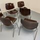 Set of 6 DSC106 dining chairs by Giancarlo Piretti for Castelli