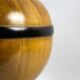 Turned wooden ball lamp base