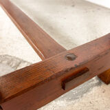 Large industrial wooden console table