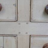 Antique English Sideboard/ Counter from the Early 19th Century in Pine Wood