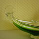 Cendrier en verre de Murano en forme de gondole Italie