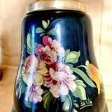 Lamp from the early 1900s, fabric cable, cotton shade.