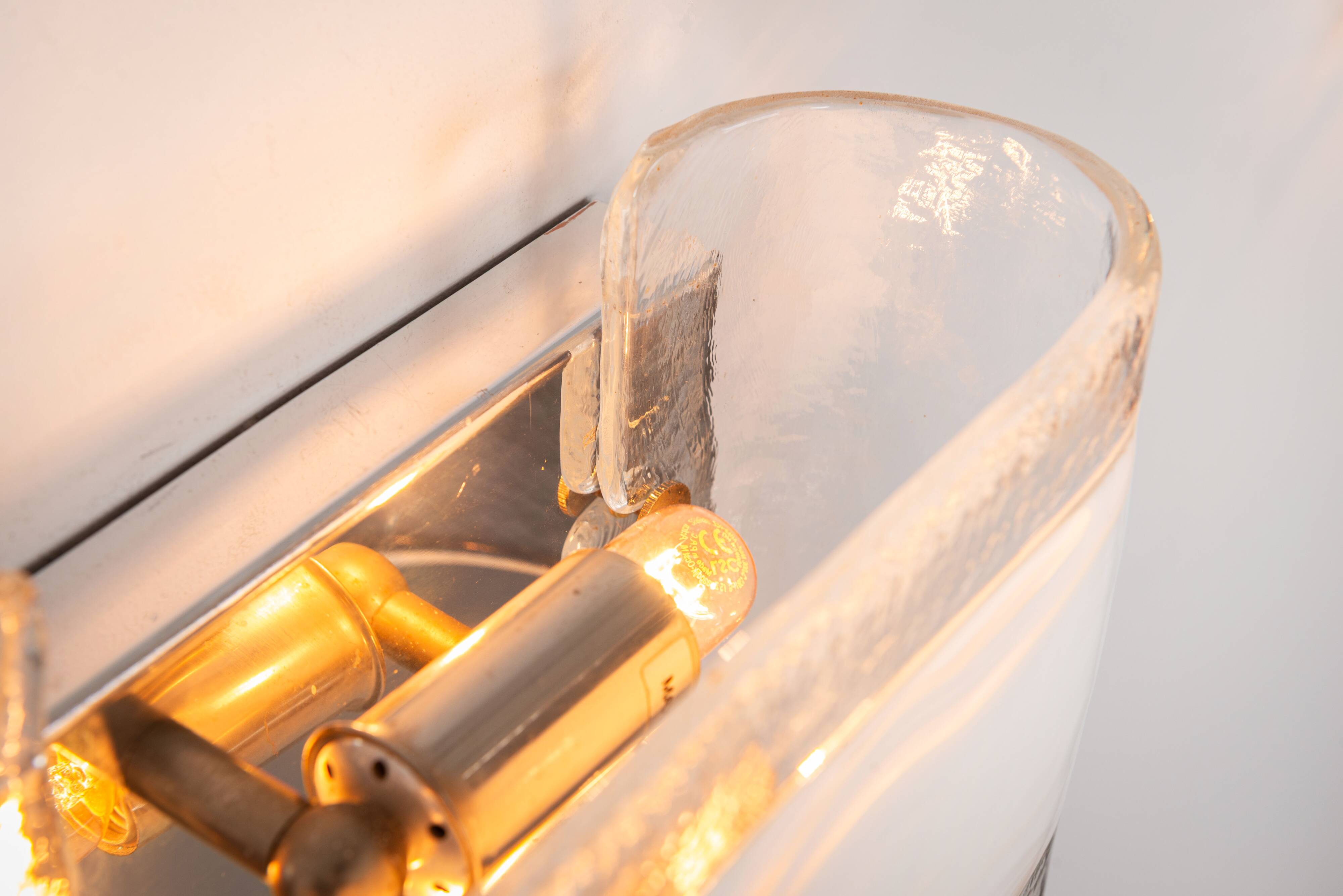 Set of three La Murrina wall lamps in Murano glass