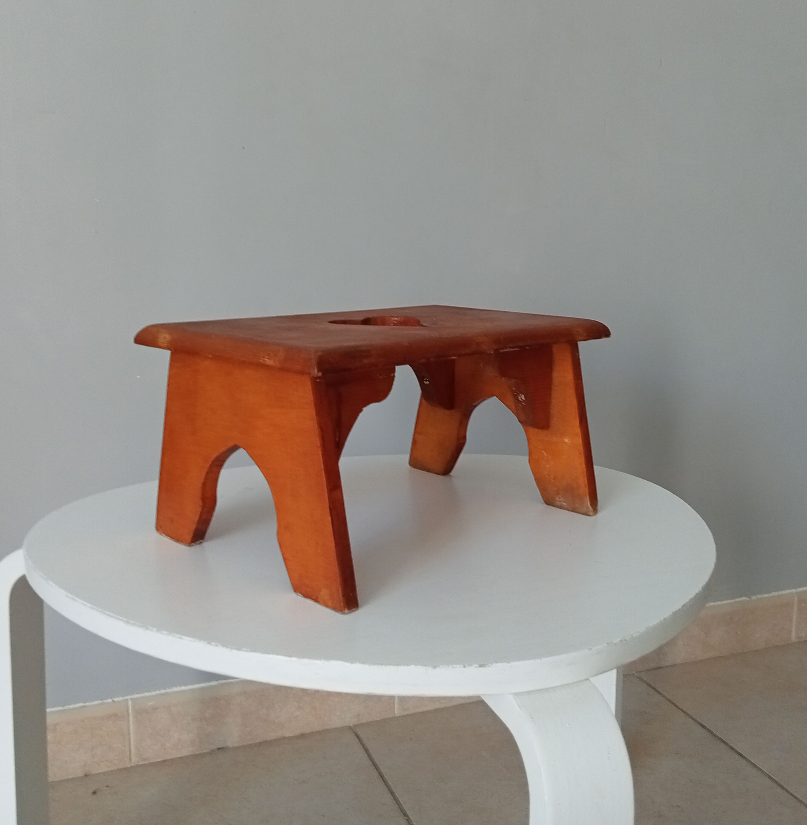 Vintage folk art stool