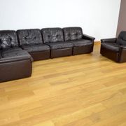 Modular vintage leather lounge from the 1970s/1980s