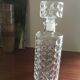 Vintage whisky carafe in transparent glass