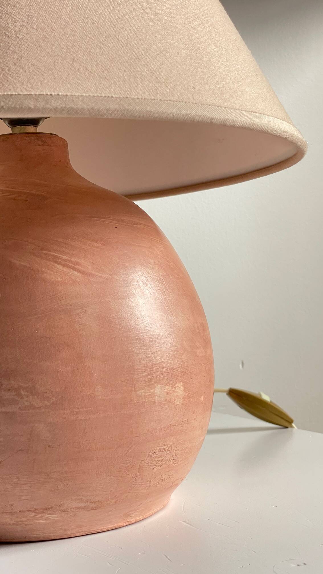 Vintage Handmade Terracotta Lamp