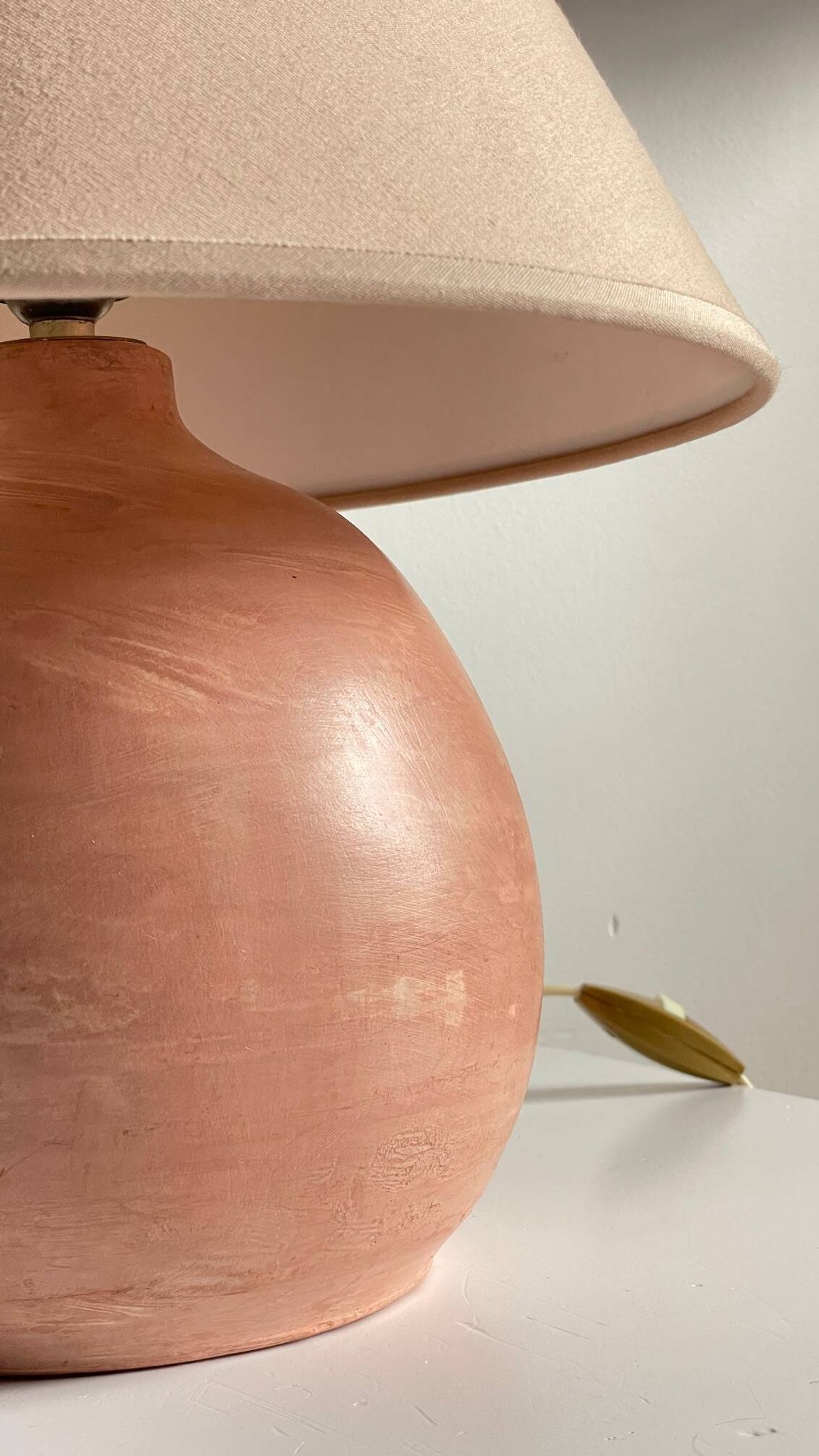 LAMPE Artisanale Terre Cuite VINTAGE