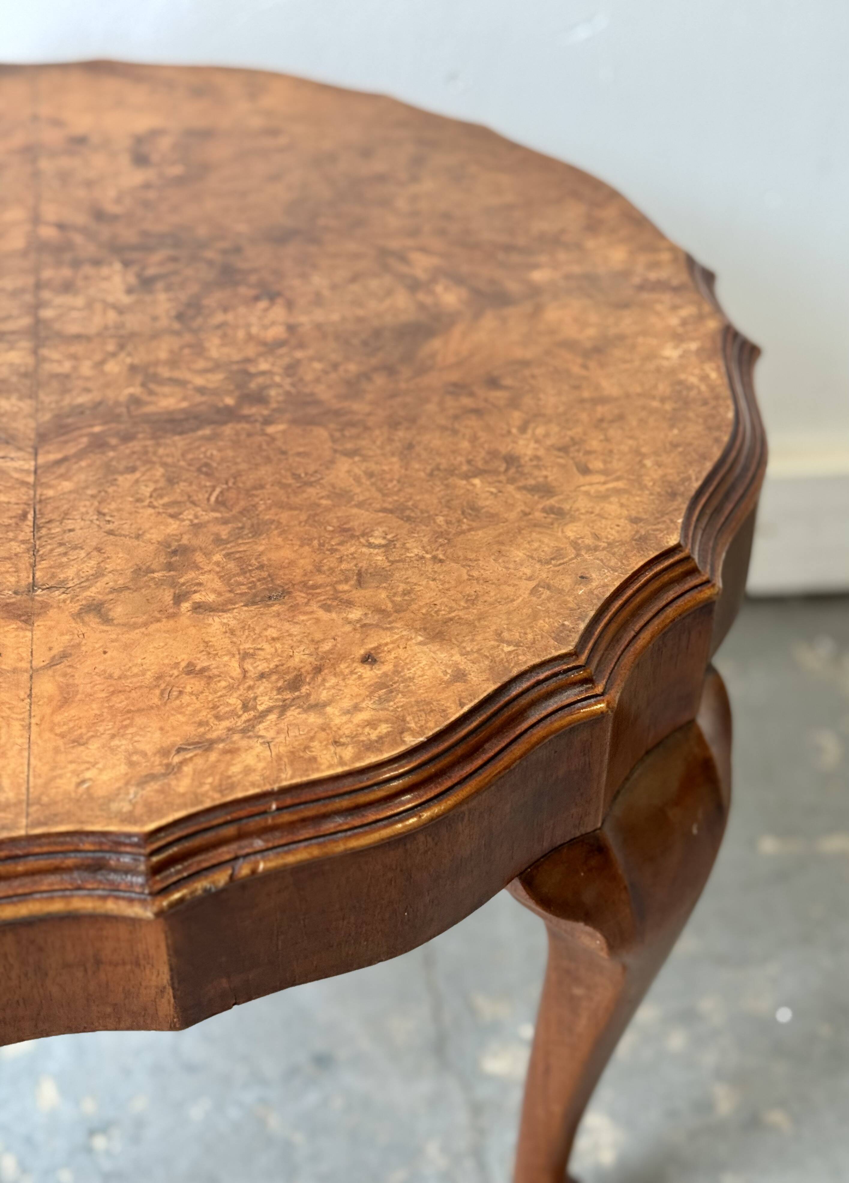 Small Vintage Round Coffee Table
