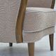 Fauteuil danois des années 1960, tissu en laine mélangée, bois de hêtre.