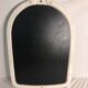 Mirror old framework painted pottery design flowers vintage 49x34cm