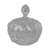 Bonbonnière sucrier en cristal taillé
