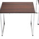 Vintage nesting table in rosewood and high polished metal base.