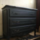Black vintage chest of drawers
