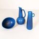 Mid-century modern set of 3 vases and bowl Rörstrand Ritzi Gunnar Nylund