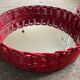 Pair of vintage rattan trays from the 1970s